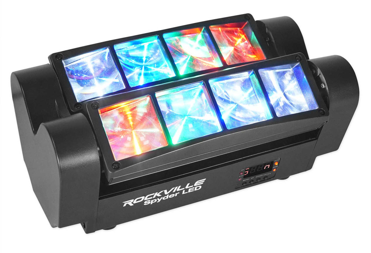 (4) VERTIGO HEX LED Dance Floor Effects + Spyder LED Moving Head