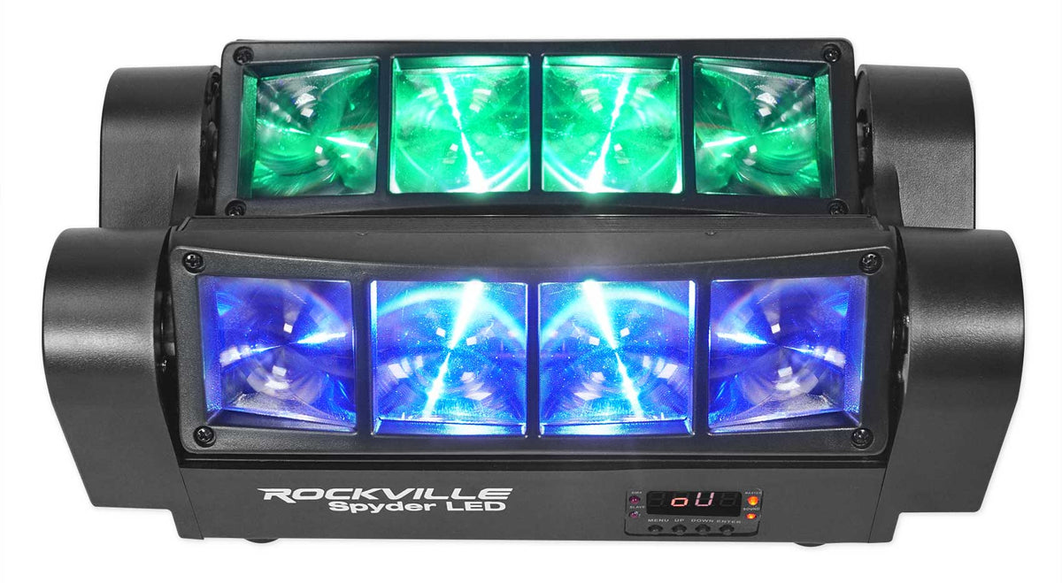 (4) VERTIGO HEX LED Dance Floor Effects + Spyder LED Moving Head