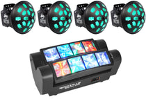(4) VERTIGO HEX LED Dance Floor Effects + Spyder LED Moving Head
