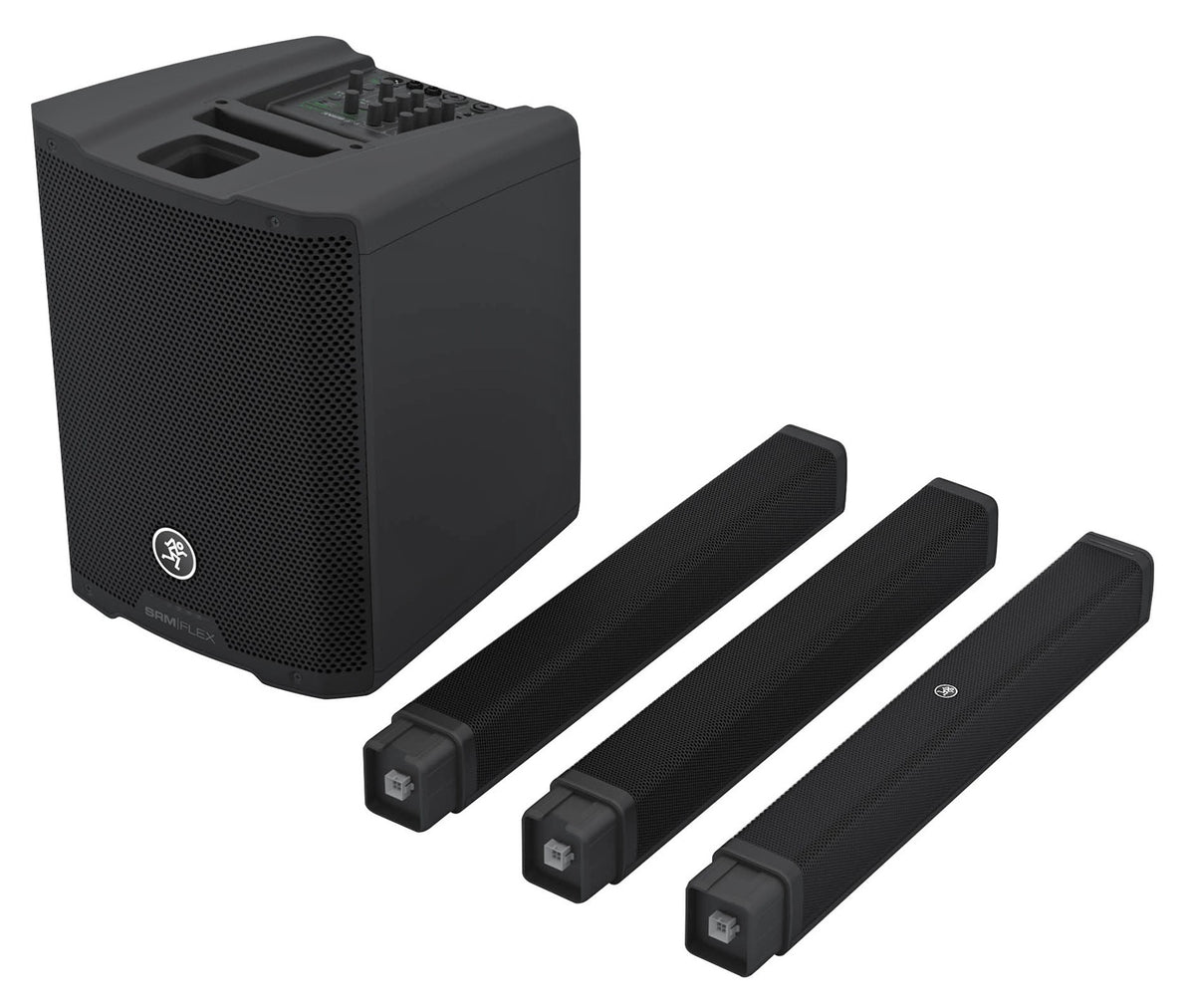 Mackie SRM-Flex 1300w Portable Line Array DJ Speaker PA System w/Sub+Carry Bag