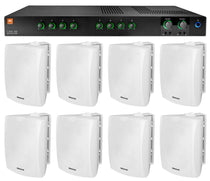 JBL CSMA280 Commercial/Restaurant 70v Amplifier+(8) White 5.25" Wall Speakers