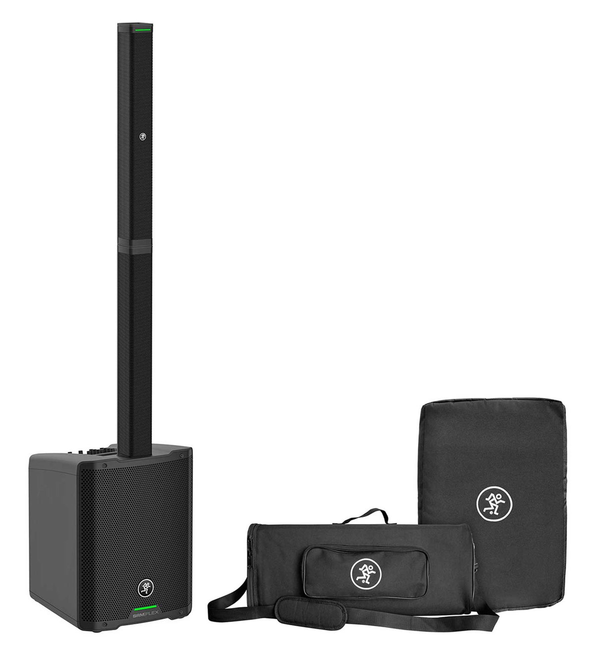 Mackie SRM-Flex 1300w Portable Line Array DJ Speaker PA System w/Sub+Carry Bag