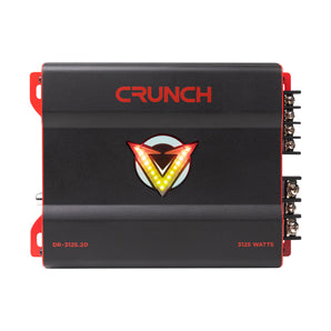 Crunch DR-3125.2D 3125 Watt 2-Channel Amplifier Class D Car Audio Amp