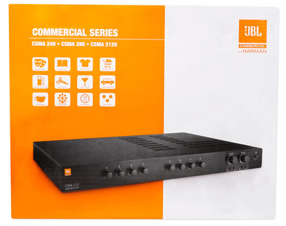 CSMA240 2 x 40W Amplifier + (Qty 8) Drop Ceiling Tile Speaker Package