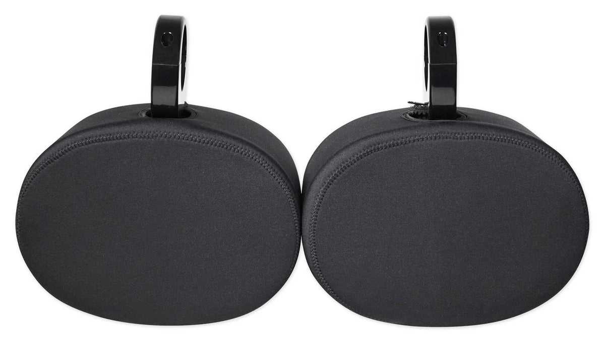 Pair Rockville RWBC69 Neoprene Covers For 6x9" Marine Wakeboard Tower Speakers