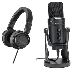 SAMSON G-Track Pro Gaming Twitch Stream Mic+Beyerdynamic DT 240 Pro Headphones