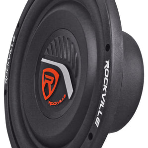 Rockville W12T4S4 12" Shallow Mount 1400w Peak Car Subwoofer 4-Ohm Sub 350w RMS CEA Rated