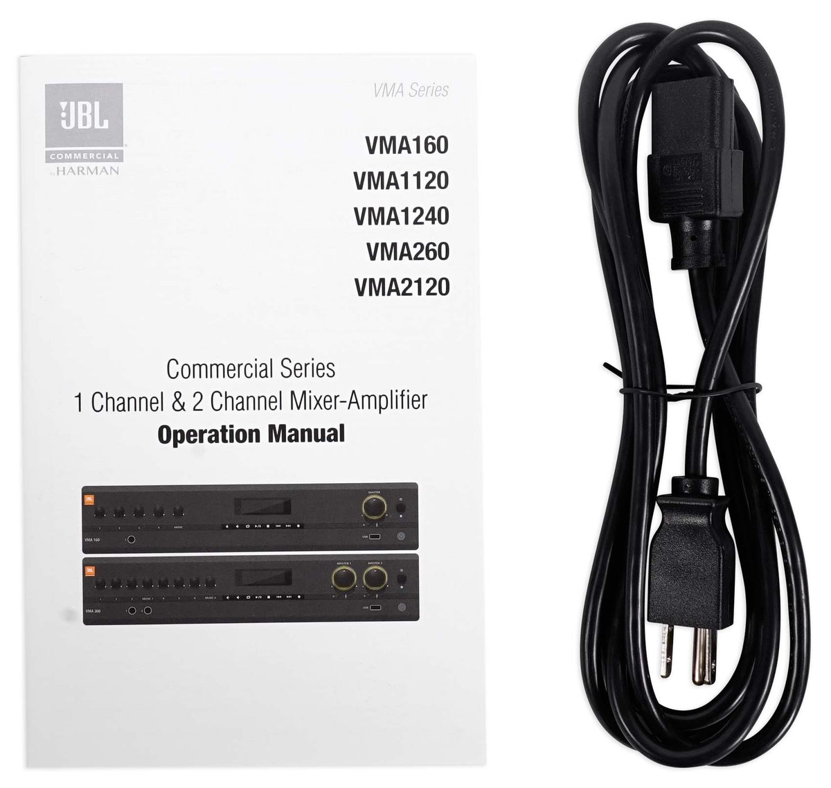 JBL VMA160 60-Watt 70 Volt 70V Mixer/Amplifier with Bluetooth 5 Channel Inputs