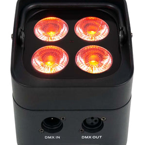 Rockville BEST PAR 50 Rechargeable Par Can Wash Light w/ Wireless DMX+RGBWA+UV