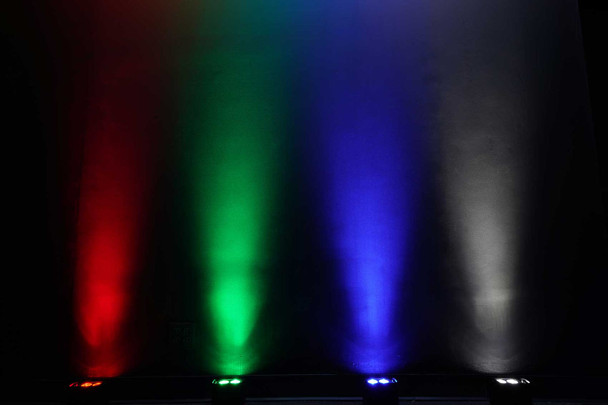 (2) BEST PAR 50 Battery Par Wash Lights Wireless DMX+Controller+RGBWA+UV