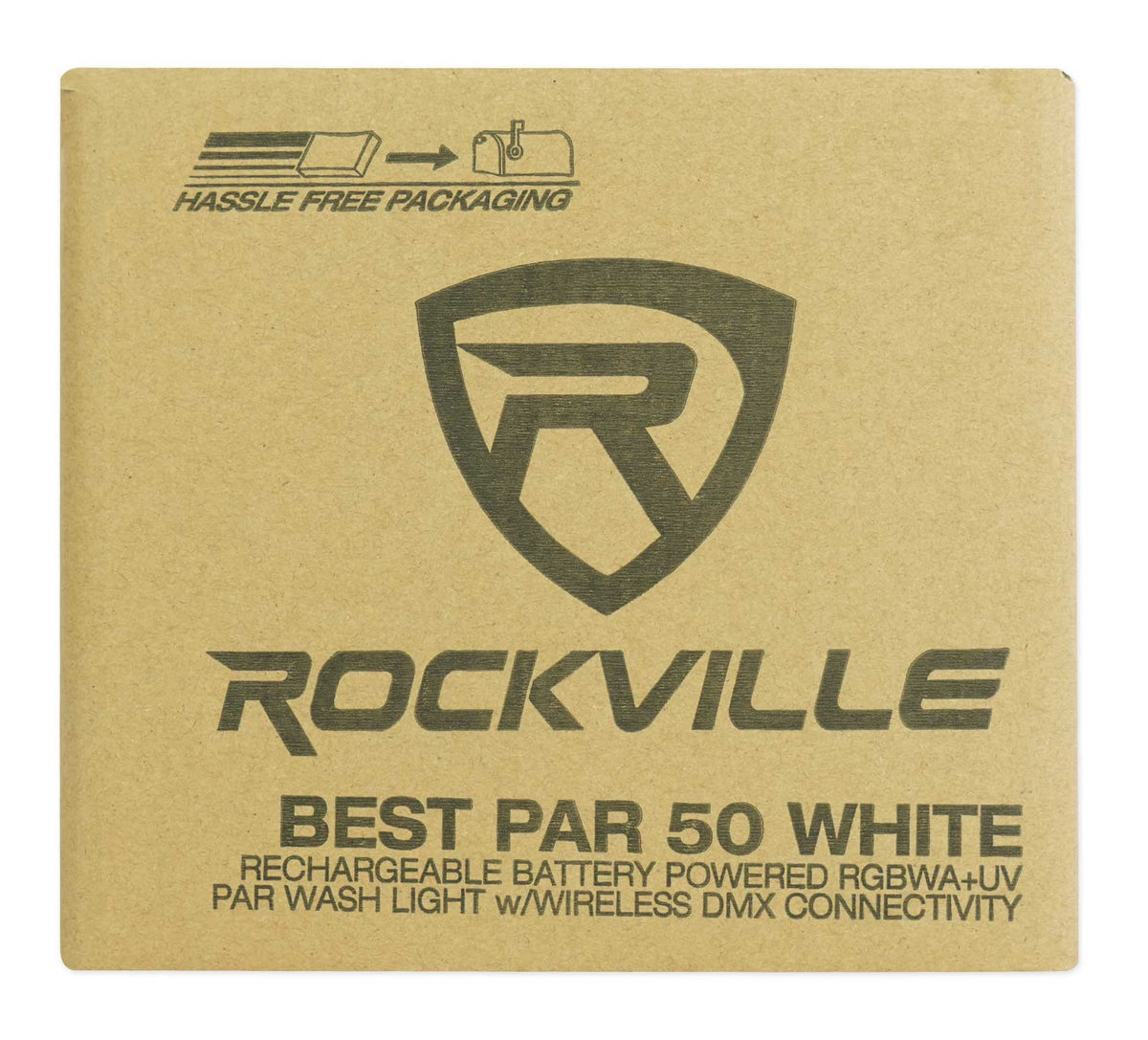 BEST PAR 50 White 6-Pack + ROCKFORCE W2 Controller Bundle