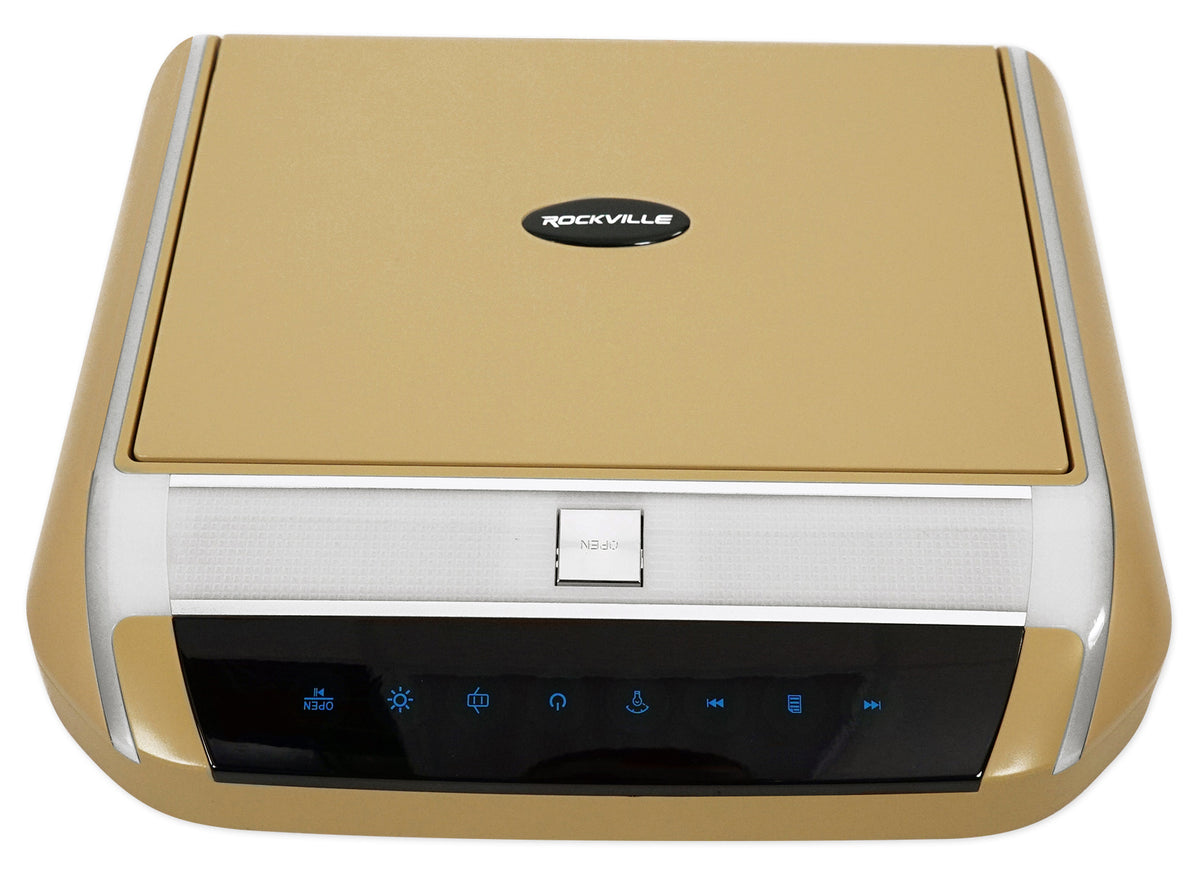 Rockville RVD10HD-BG 10.1" Flip Down Monitor DVD Player, HDMI, USB, Games, LED