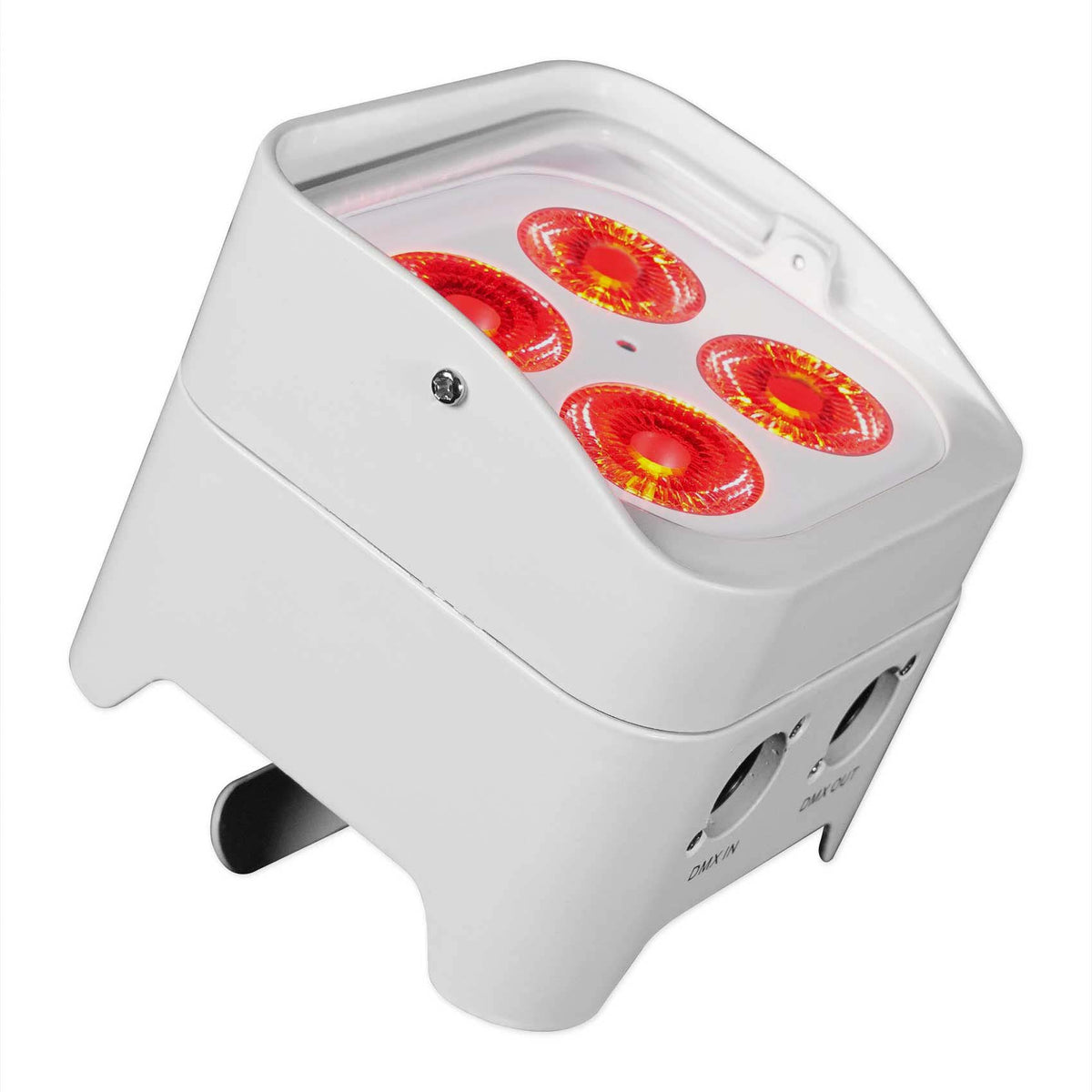 (3) BEST PAR 50 White Rechargeable Par Lights Wireless DMX+RGBWA+UV+Bag