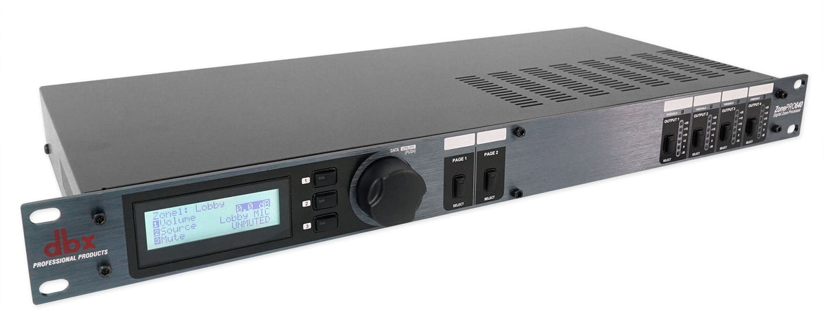ZonePRO 640 6-In / 4-Out Digital Zone Processor