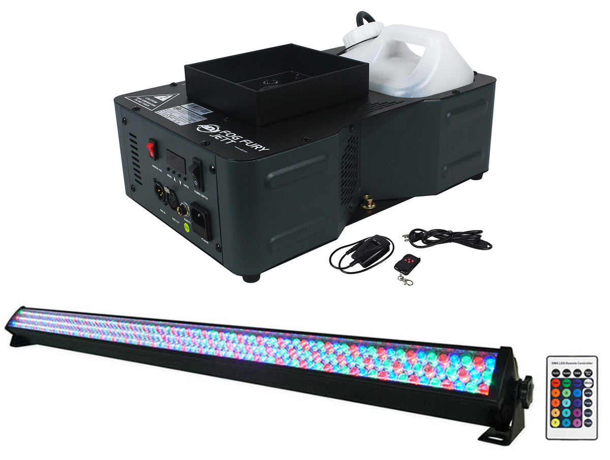 Fog Fury Jett 700W Vertical Fog Machine w/LED+DMX+Remote+ROCKSTRIP