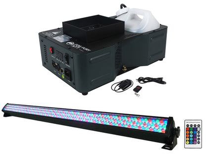Fog Fury Jett 700W Vertical Fog Machine w/LED+DMX+Remote+ROCKSTRIP