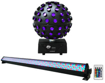 Starburst LED Sphere Shooting Beam Lighting Effect + ROCKSTRIP 252 LED Bar