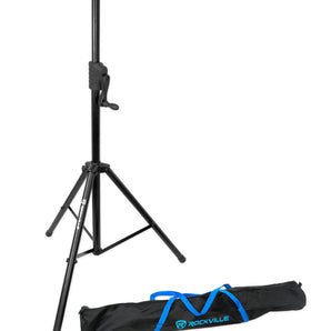Rockville RVCS2 Heavy-Duty Tripod Adjustable Crank-Up DJ PA Speaker Stand+Bag