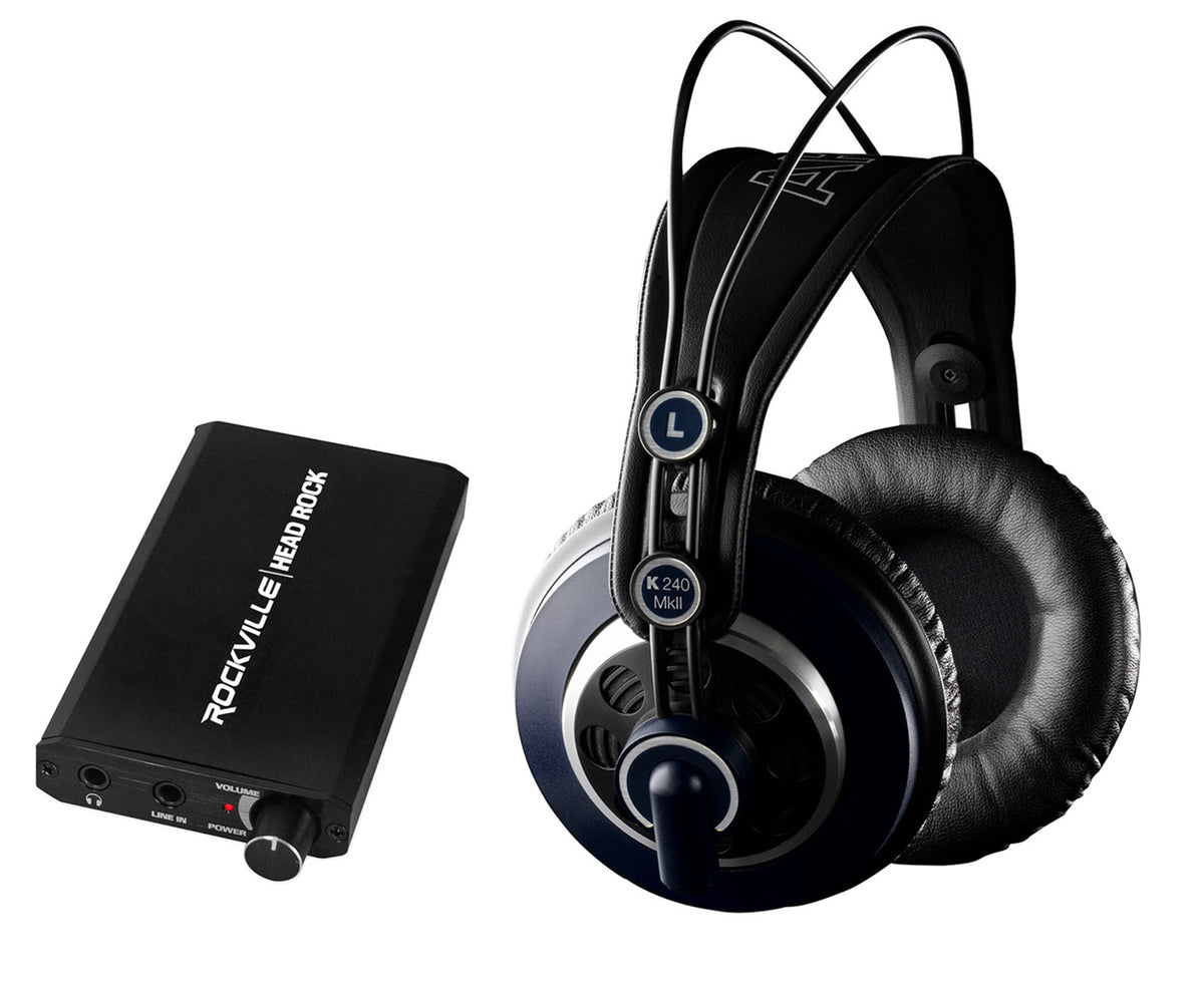 K240 MKII Studio Headphones with HeadRock Headphone Amplifier