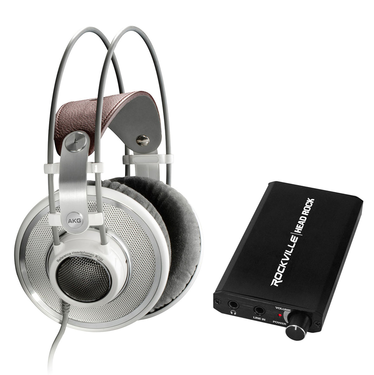 K701 Headphones with HeadRock Headphone Amplifier