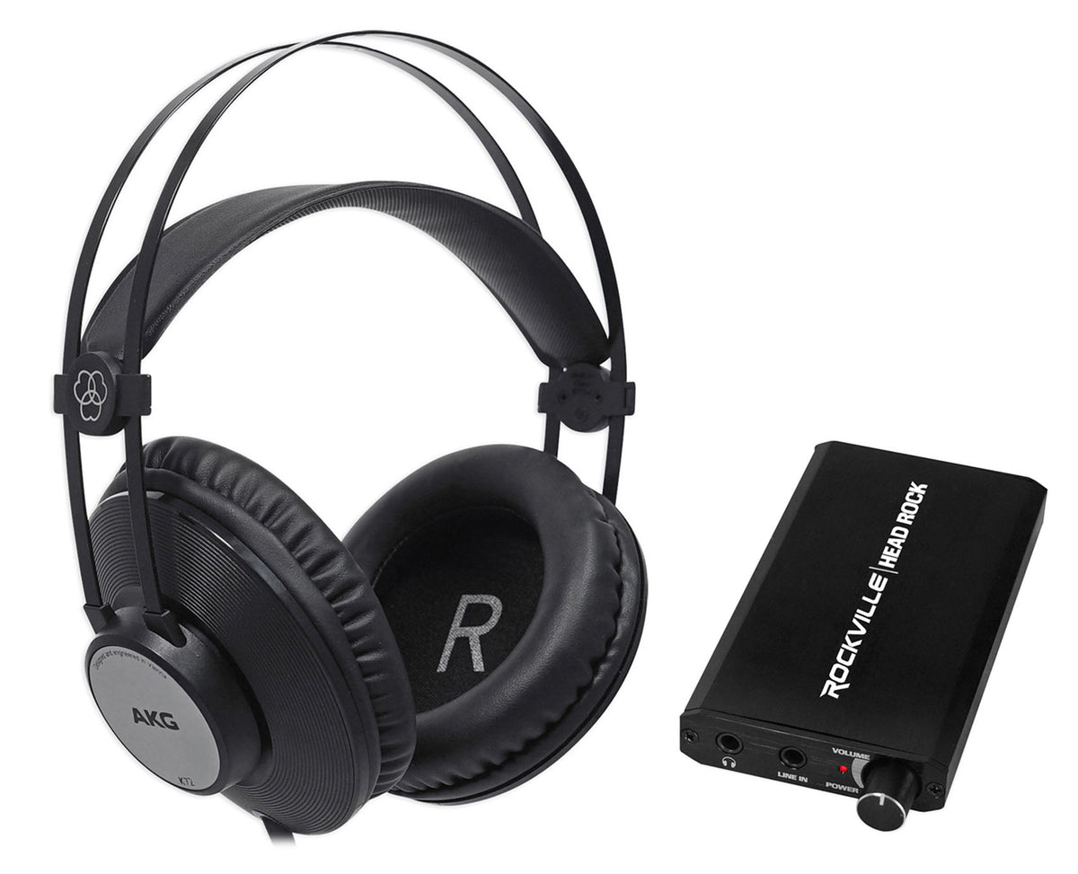 K72 Headphones with HeadRock Headphone Amplifier