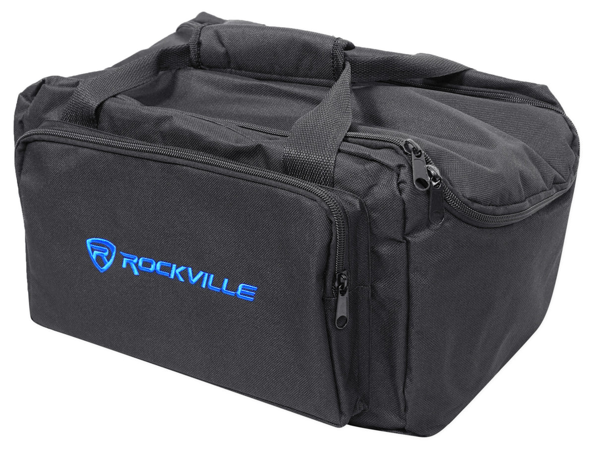 Rockville BATTERY PAR 50 Rechargeable LED DMX DJ Wash Up-Lights+Remotes+Bags