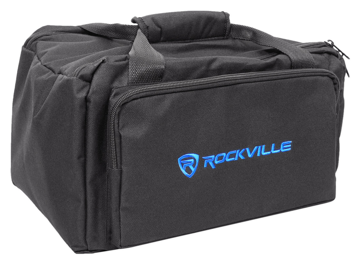 Rockville BATTERY PAR 50 Rechargeable LED DMX DJ Wash Up-Lights+Remotes+Bags