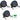 (3) Rockville BATTERY PAR 50 Rechargeable LED DMX DJ Club Wash Up-Lights+Remote