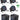(4) Rockville BATTERY PAR 50 Rechargeable LED DMX DJ Wash Up-Lights+Remotes+Bags