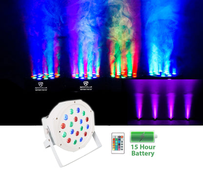 BATTERY PAR 50 White 8-Pack + RLB30 Lighting Bags 2-Pack Bundle