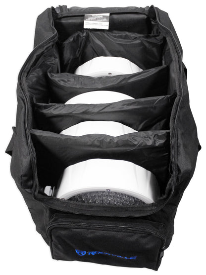 (24) BATTERY PAR 50 White Rechargeable LED DMX DJ Wash Up-Lights + Bags