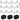 12) Rockville BATTERY PAR 50 White Rechargeable LED DMX DJ Wash Up-Lights+Bags