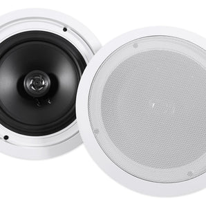 Pair Rockville HC85 8" Inch 700 Watt In-Ceiling Home Theater Speakers 8 Ohm
