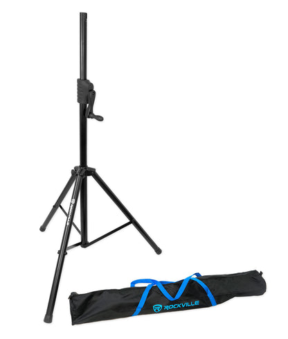 (8) Rockville BATTERY PAR 50 White Rechargeable DMX DJ Wash Lights+Crank Stands