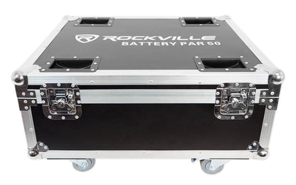 BATTERY PAR 50 Mixed 10-Pack + Charging Road Case Bundle