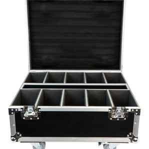 Rockville (8) Black and (2) White Rechargeable Par Can Wash Lights+Charging Case