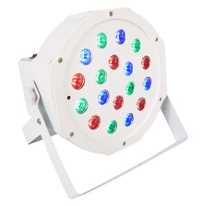 Rockville BATTERY PAR 50 White Rechargeable LED DMX DJ Club Wash Up-Light w/ Remote