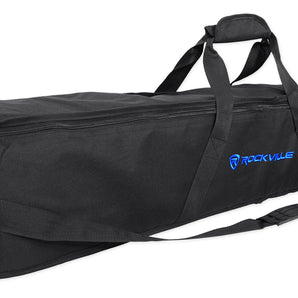 8 Rockville BATTERY STRIP 24 Rechargeable RGBW DMX DJ Wash Light Bars+Carry Bags