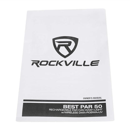 Rockville BEST CHARGE 50 Charging Travel Road Case For (8) BEST PAR 50 Lights