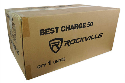 Rockville BEST CHARGE 50 Charging Travel Road Case For (8) BEST PAR 50 Lights