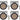 8) Chauvet DJ EZPAR 64 RGBA ILS Rechargeable Battery RGBA LED Par Wash Up-Lights
