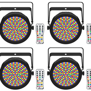 8) Chauvet DJ EZPAR 64 RGBA ILS Rechargeable Battery RGBA LED Par Wash Up-Lights