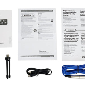 Presonus Audiobox 96 Studio Black USB Interface+Headphones+Mic+Boom Arm+Backpack