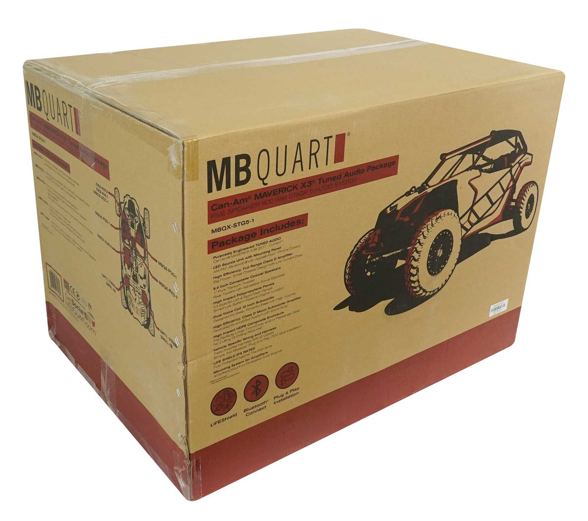 MB QUART (4) Speakers+Sub+Amps+Radio For Select 2017-2020 Can-Am Maverick X3