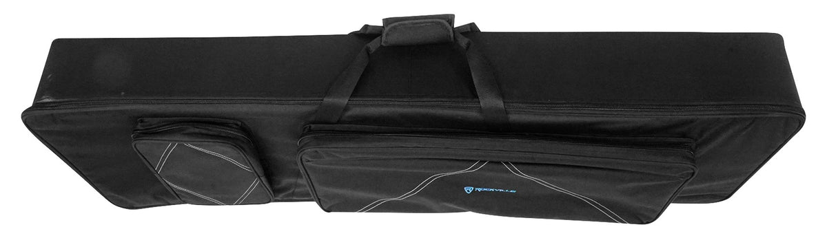 Rockville BEST BAG 88 Key Slim Padded Rigid Keyboard Gig Bag Case+Foam Insert