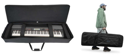 Rockville BEST BAG 88 Key Slim Padded Rigid Keyboard Gig Bag Case+Foam Insert