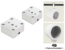 Pair MAC360W 360 Swivel Wakeboard Tower or Surface Mount Clamps 4 Rockville Pods