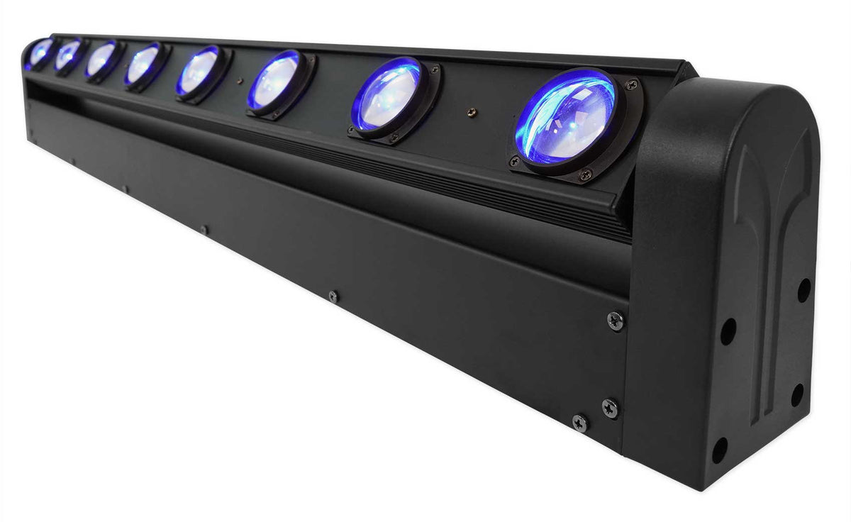 Rockville MOTIONSTRIP Motorized Moving Head RGBW Color Strip Wash\Beam Light Bar