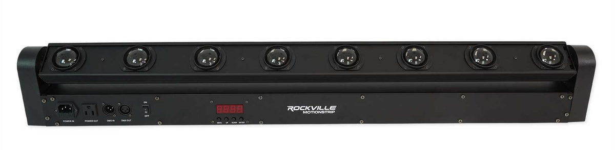 Rockville MOTIONSTRIP Motorized Moving Head RGBW Color Strip Wash\Beam Light Bar