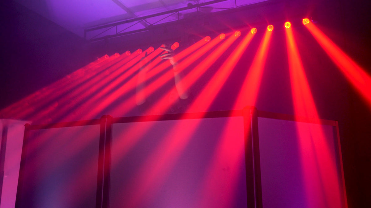 Rockville MOTIONSTRIP Motorized Moving Head RGBW Color Strip Wash\Beam Light Bar